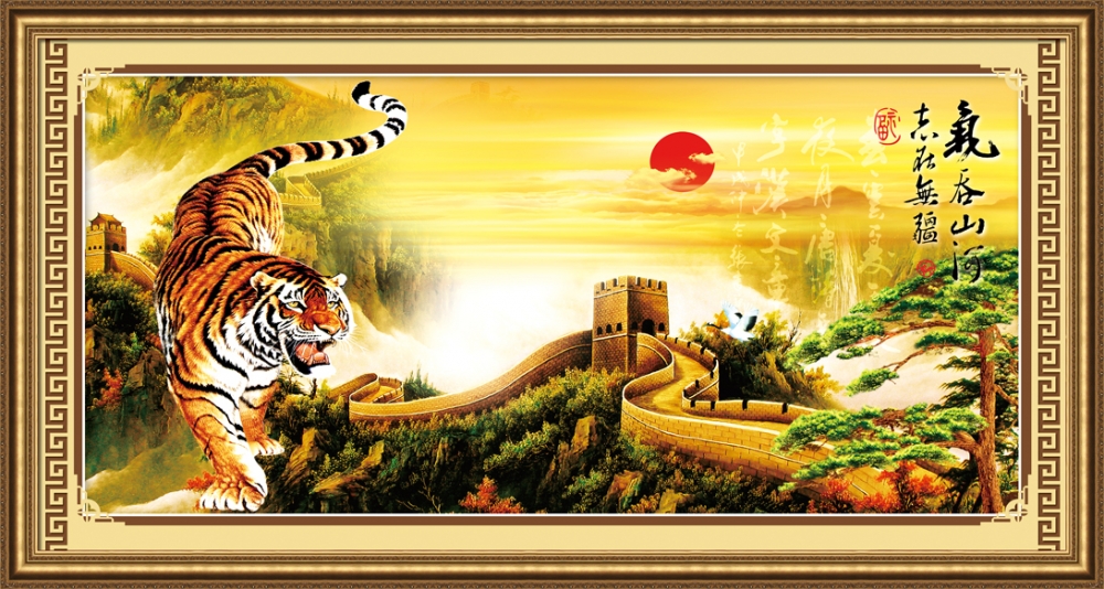 Tranh thêu chữ thập hổ